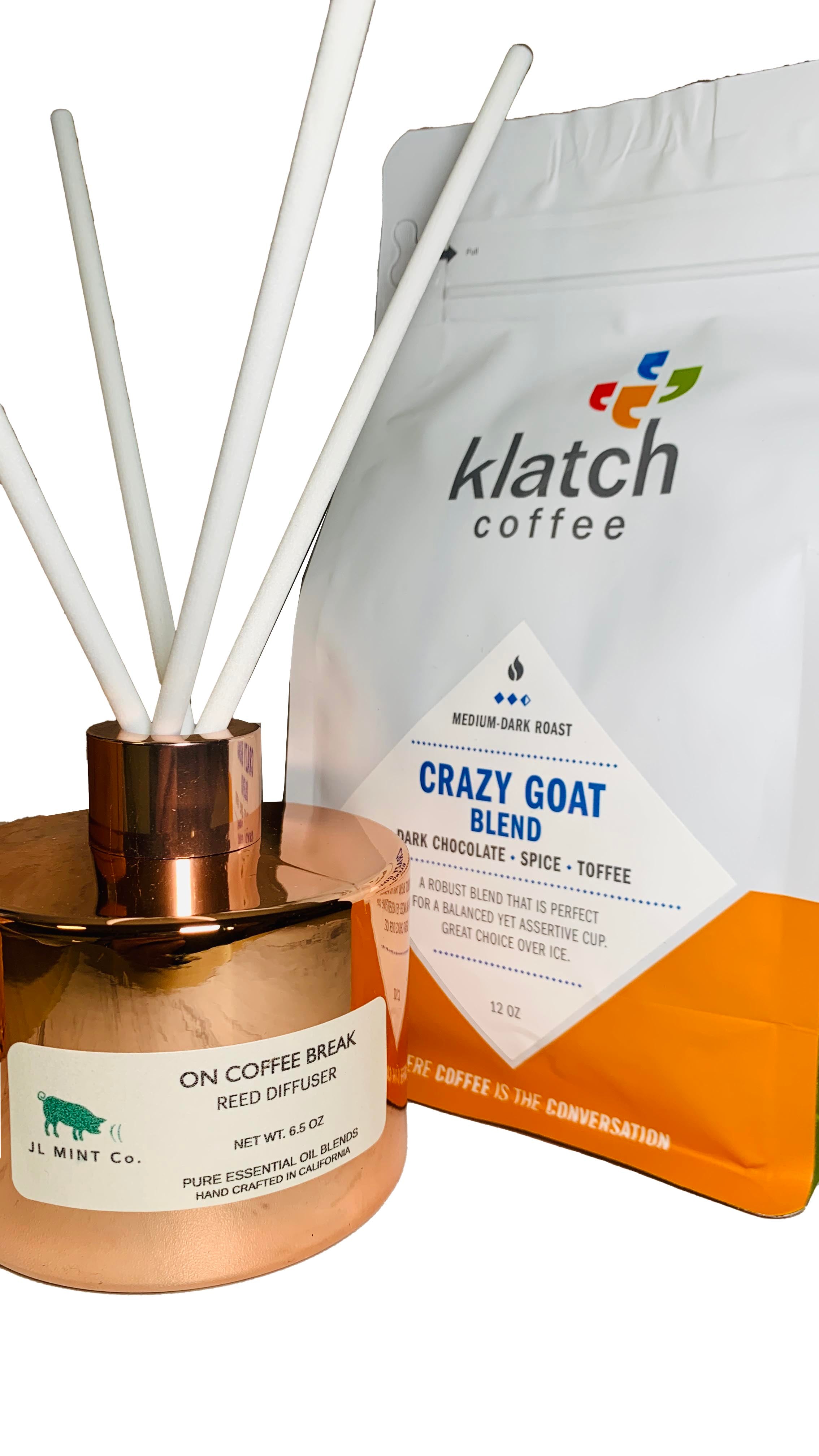 On Coffee Break JL Mint Co. Reed Diffuser