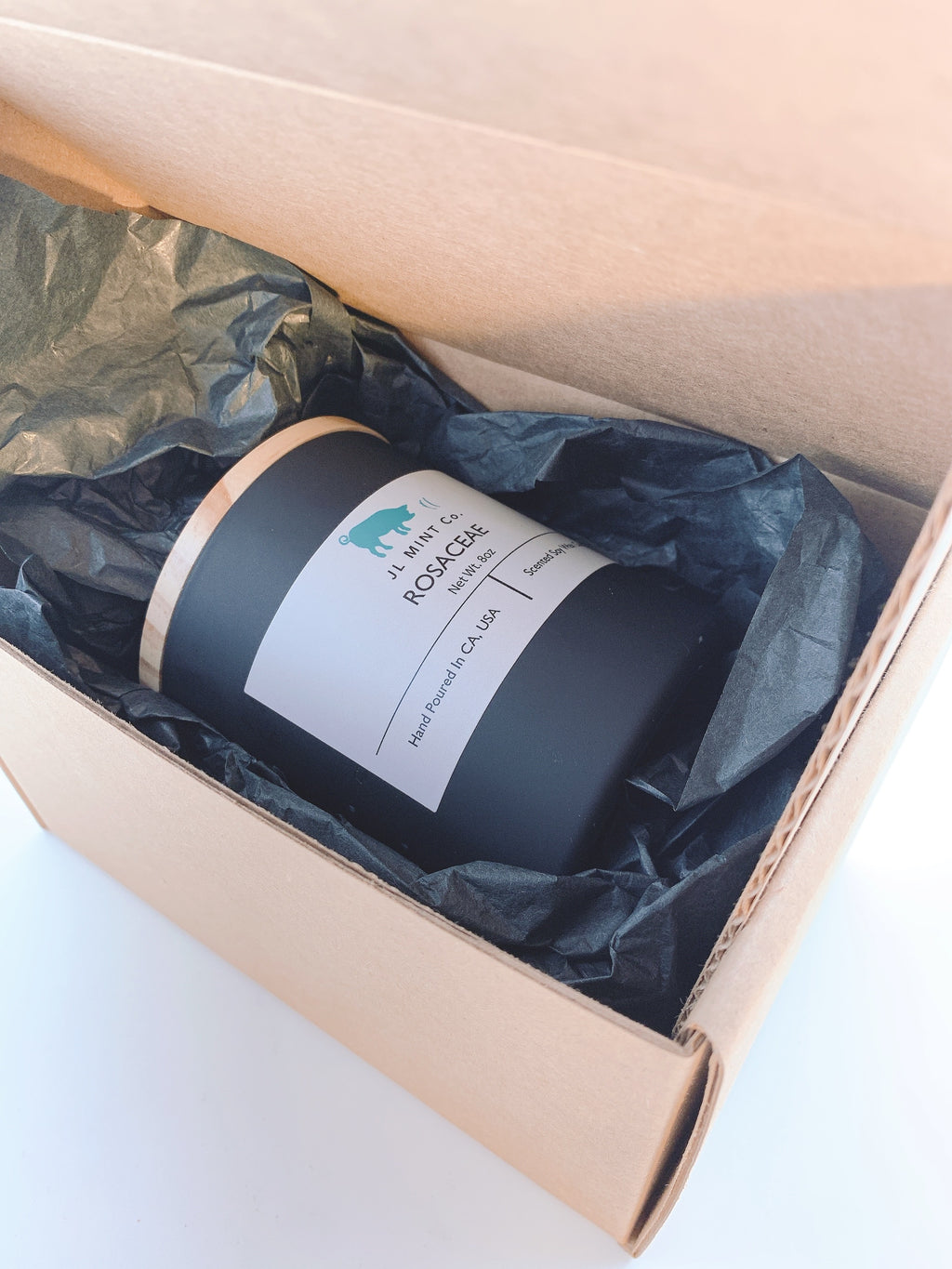 ROSACEAE JL Mint Co. Soy Wax Candle