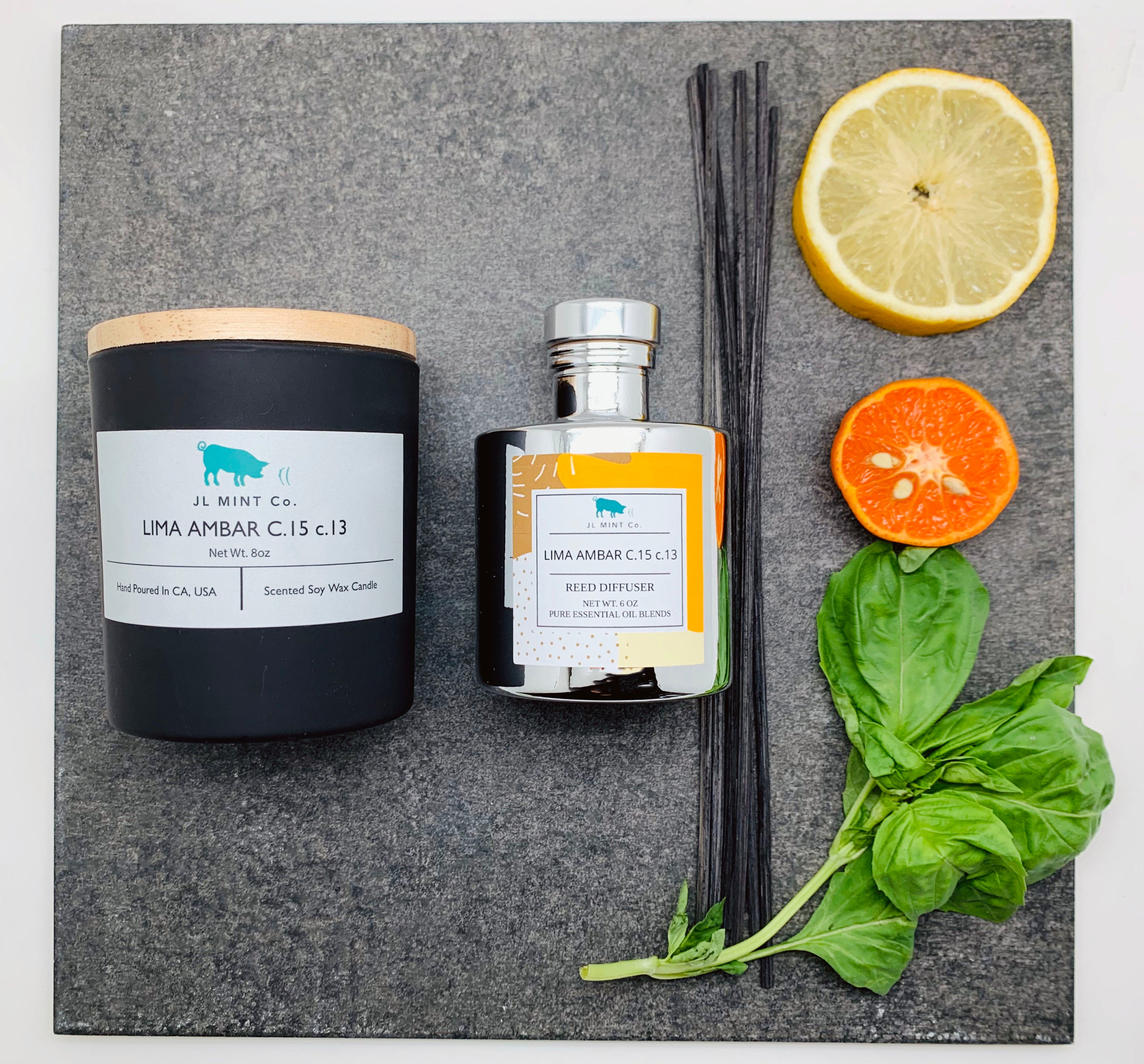 LIMA AMBAR C.15 c.13 JL Mint Co. Reed Diffuser