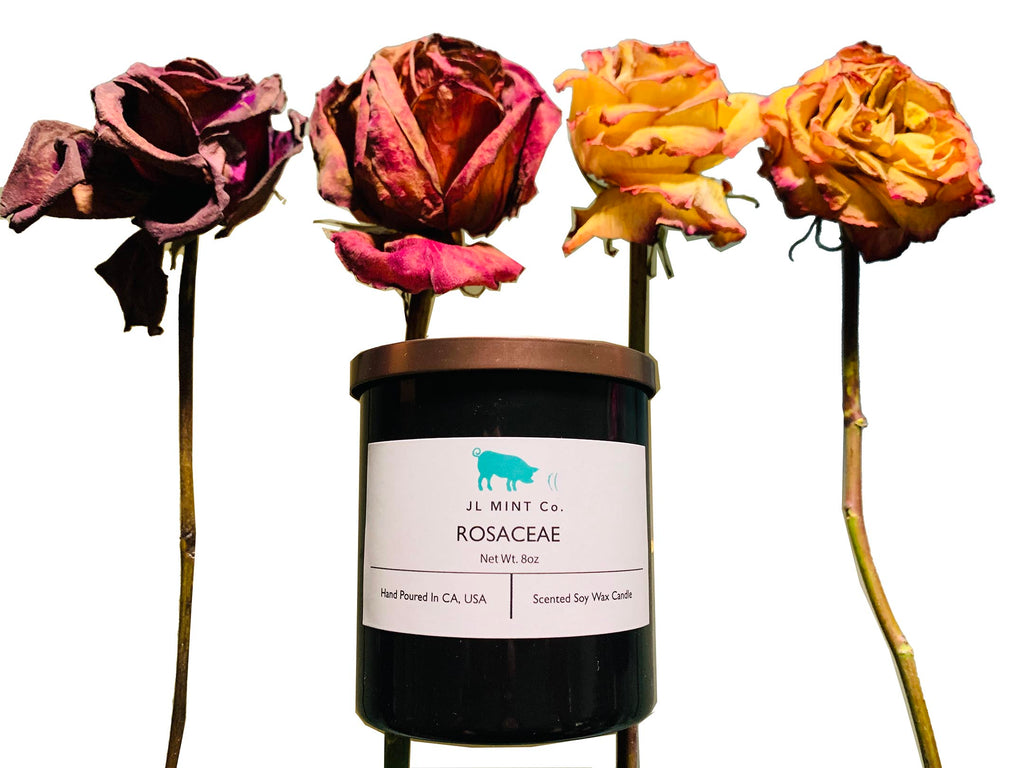 ROSACEAE JL Mint Co. Soy Wax Candle