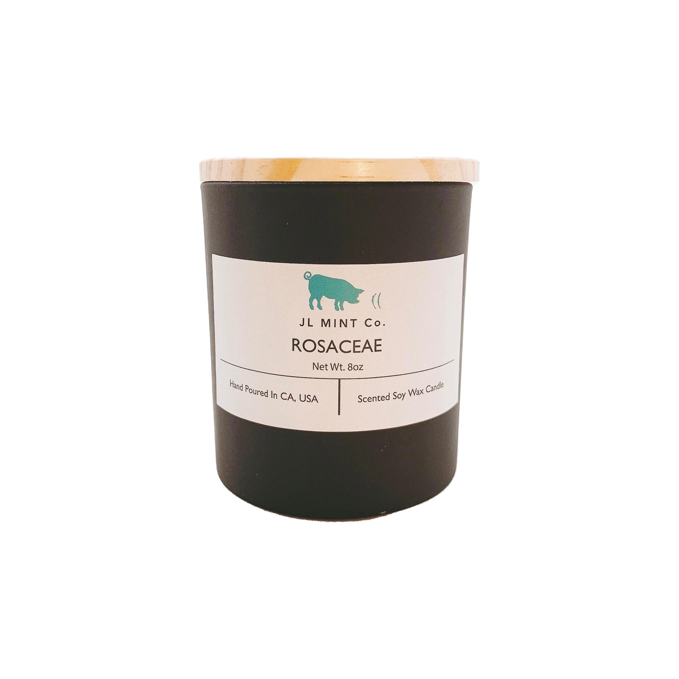ROSACEAE JL Mint Co. Soy Wax Candle