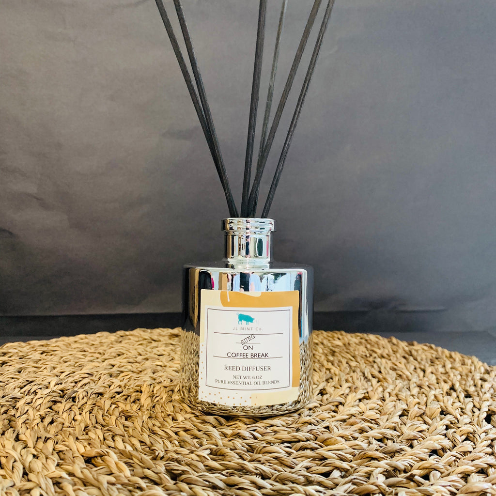 On Coffee Break JL Mint Co. Reed Diffuser