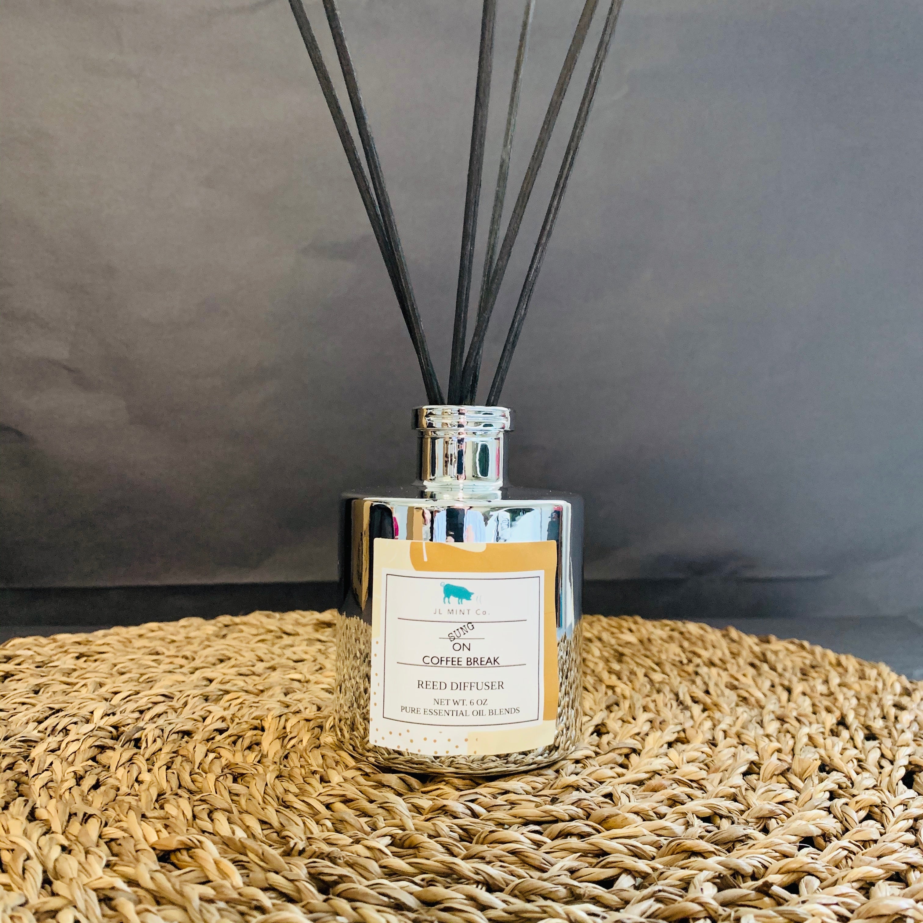 On Coffee Break JL Mint Co. Reed Diffuser