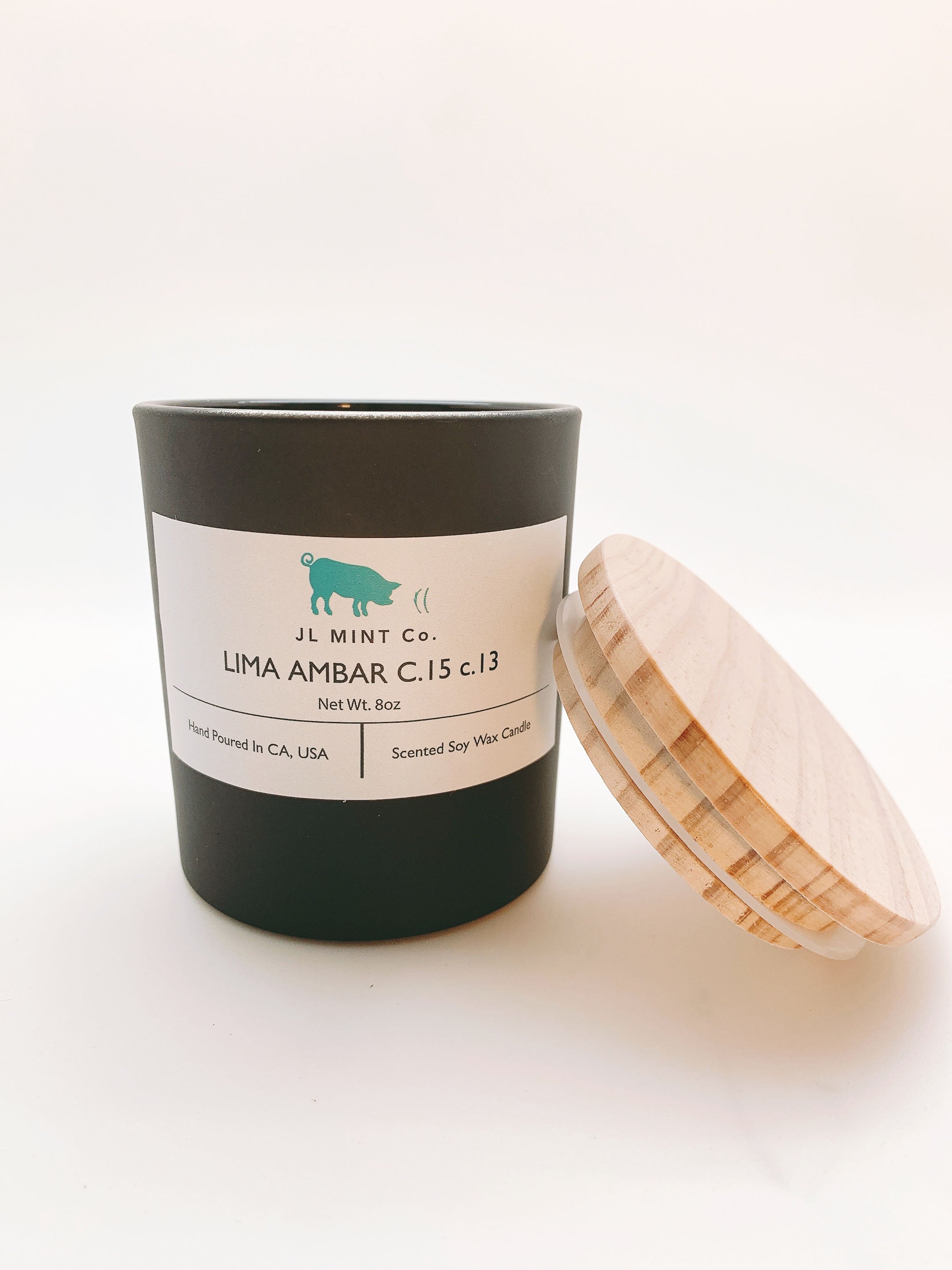 LIMA AMBAR C.15 c.13 JL Mint Co. Soy Wax Candle